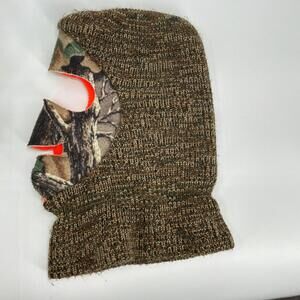 CABELA’S Knit Camo Balaclava Reversible Hi-vis Neck Gaiter Fleece Hood Hunting